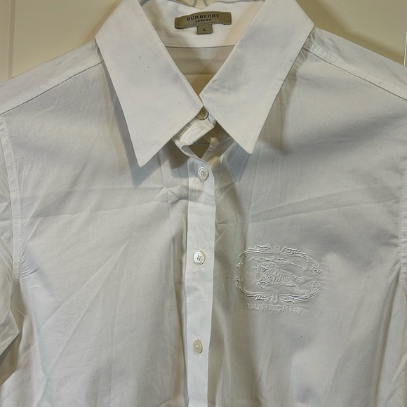 Burberry Tops - Burberry embroidered button down shirt